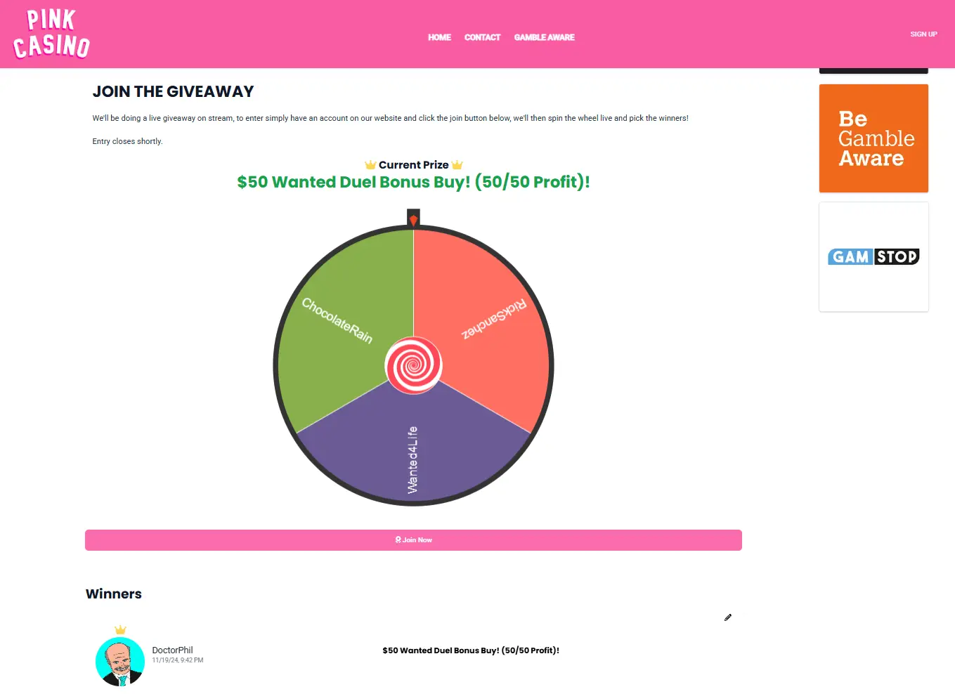 The gambling wheel feature for slot streamers